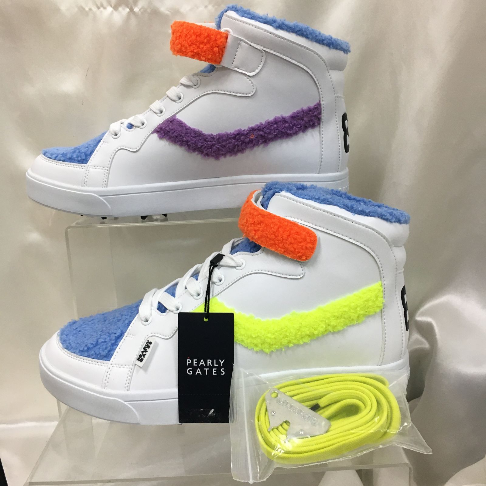 【新品未使用品】PEARLY GATES ゴルフシューズ 三沢店58】PEARLY GATES ゴルフシューズ - メルカリ