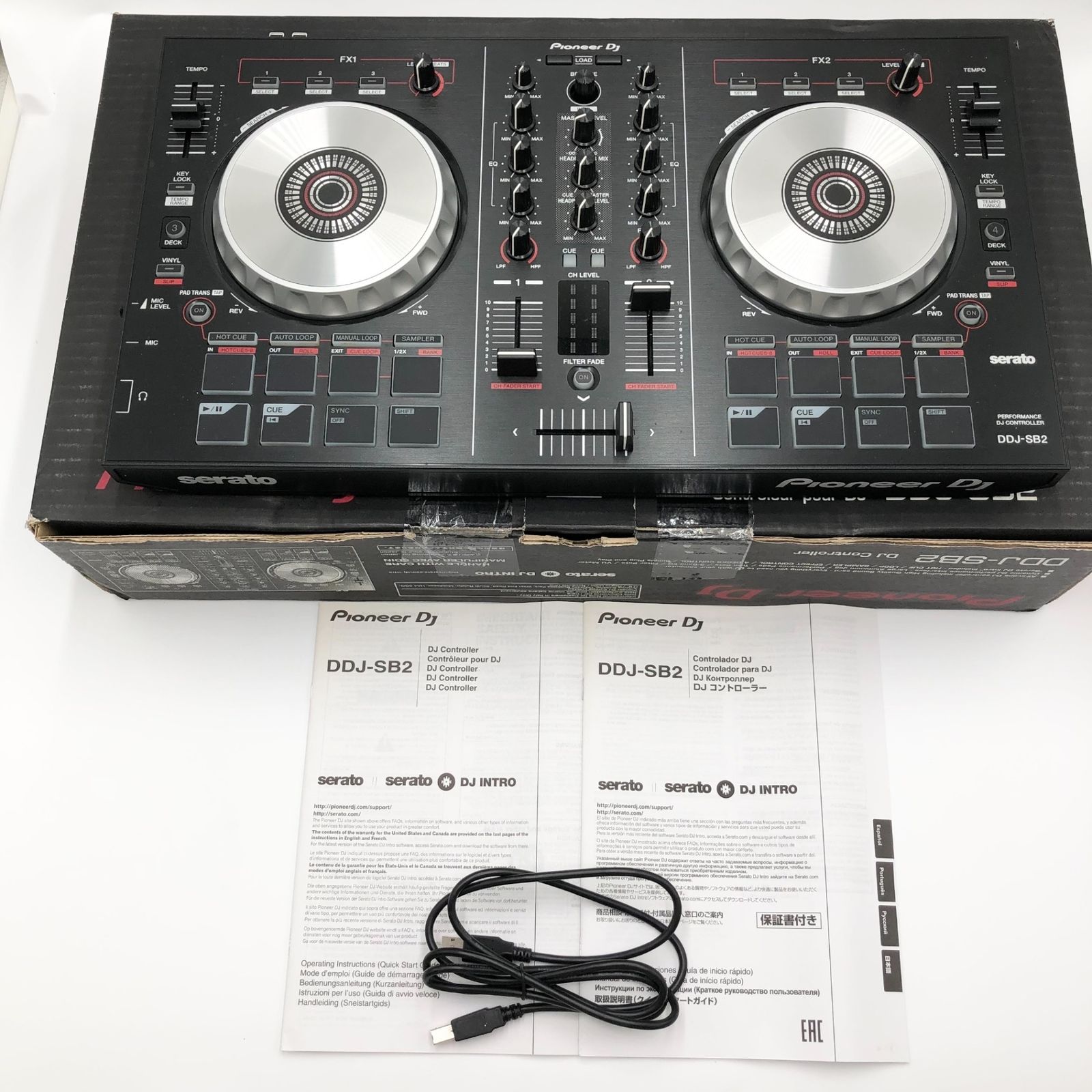 Pioneer DJ DDJ-SB2 DJコントローラー パイオニア　2017 DDJ-SB2 (archived) Portable 2-channel controller for Serato