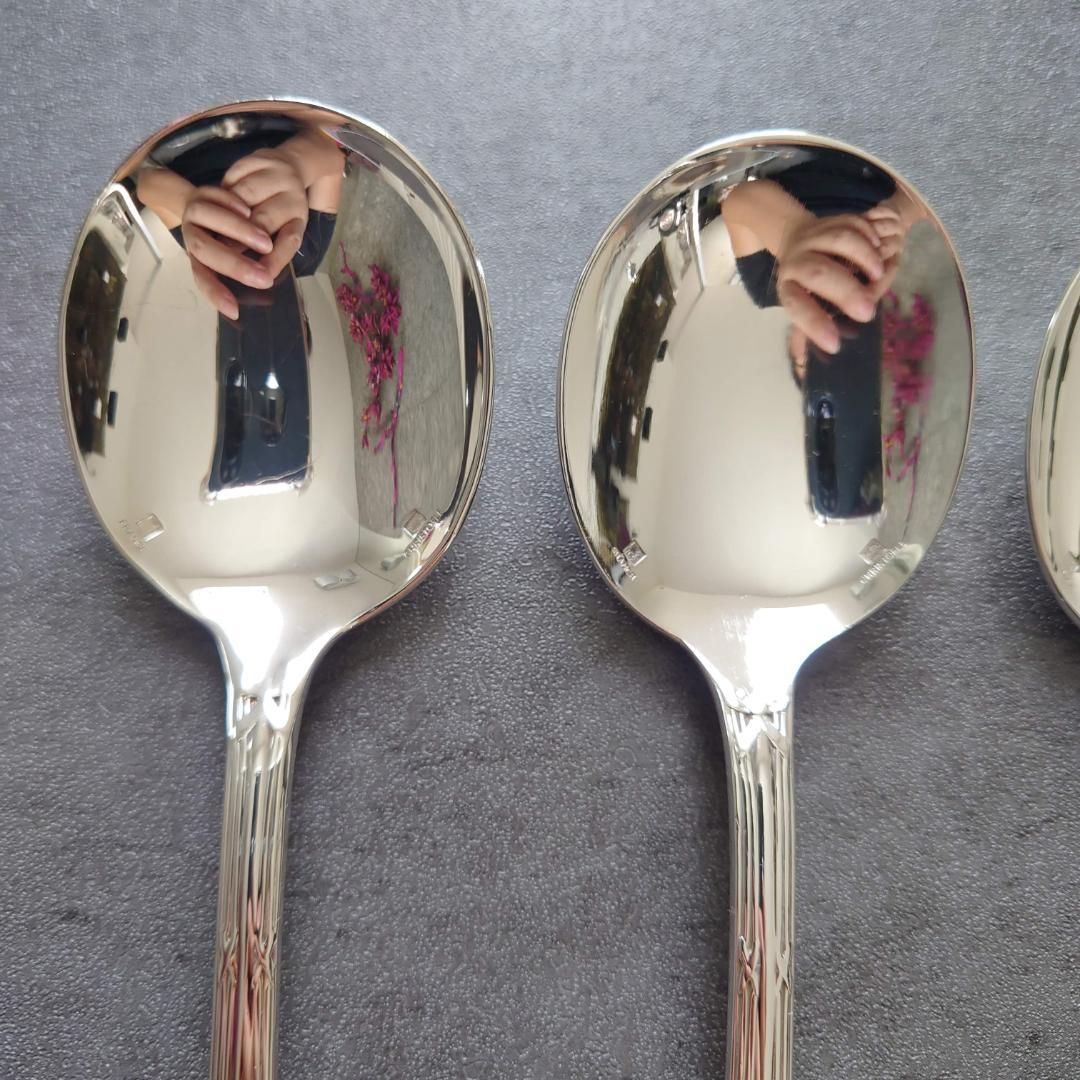 クリストフル リュバン コンソメスプーン 4点