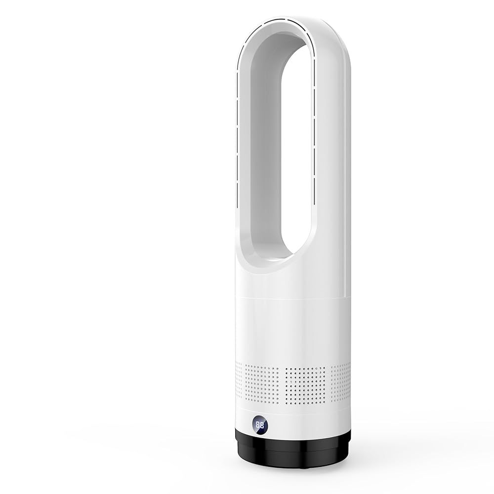 訳あり 外箱段ボールにキズ 汚れあり 中身は です 2025最新進化 冷風機 冷暖両用 羽根無し 3段階暖風 8段階冷風 100°左右首振り