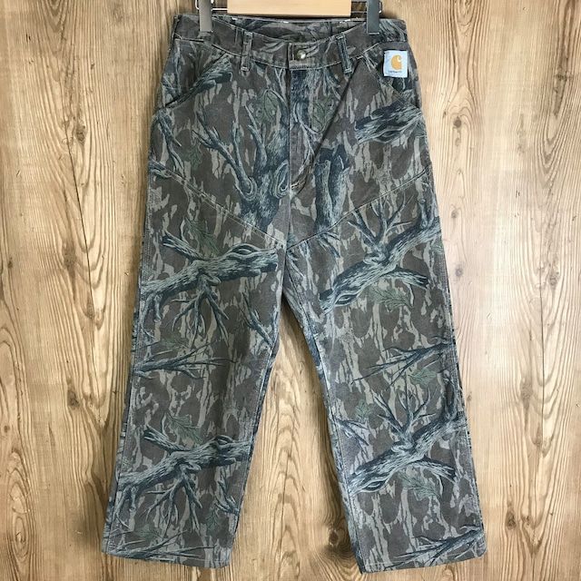 レアモデル 90s VINTAGE Carhartt リアルツリーカモ柄 ダブルニー