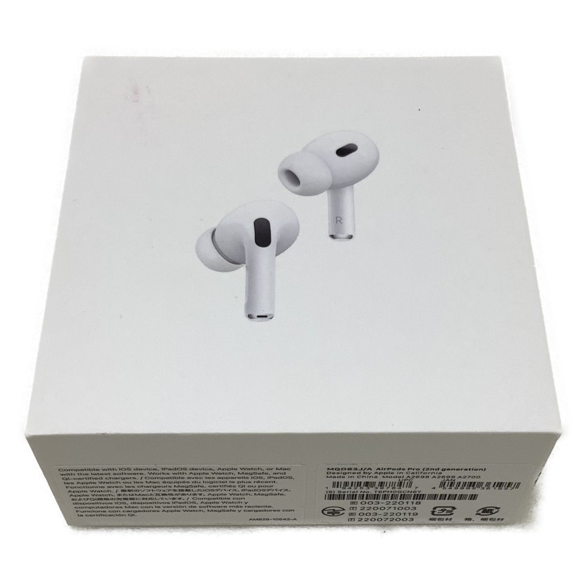 △△Apple アップル AirPods PRO 第二世代 ワイヤレスイヤホン MQD83J