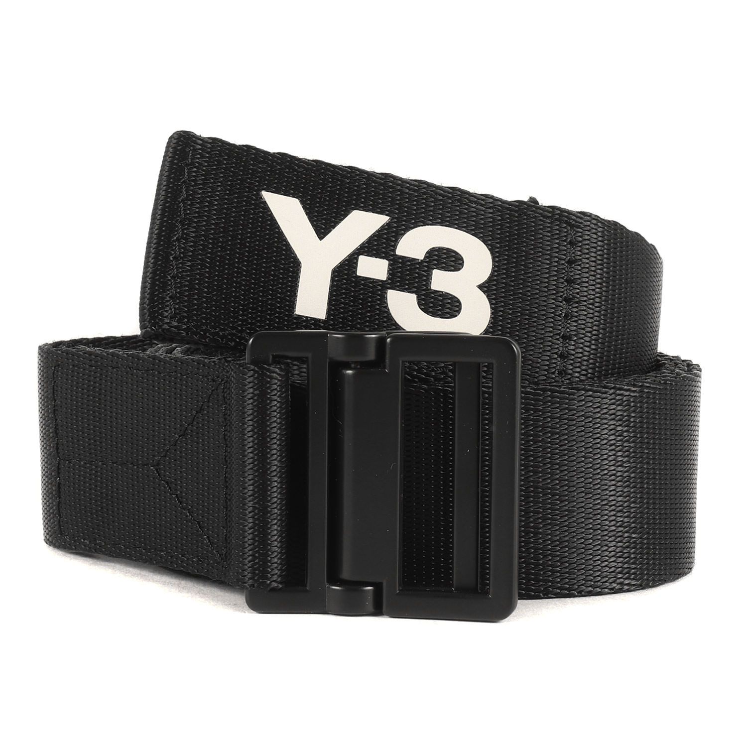 美品 Y-3 ワイスリー ベルト サイズ:M 21SS クラシック ロゴ ウェビング ベルト CLASSIC LOGO BELT GK2074 ブラック 黒 ブランド アイテム 小物【メンズ】