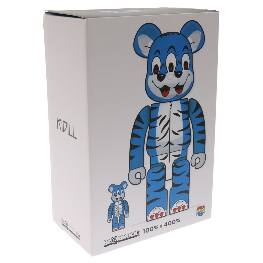 MEDICOM TOY - MEDICOM TOY メディコムトイ BE@RBRICK KIDILL 100%/400% ベアブリック キディルコラボ 二体セット フィギュア ブルー MEDICOM TOY (メディコムトイ) BE@RBRICK KIDILL 100%/400% ベア
