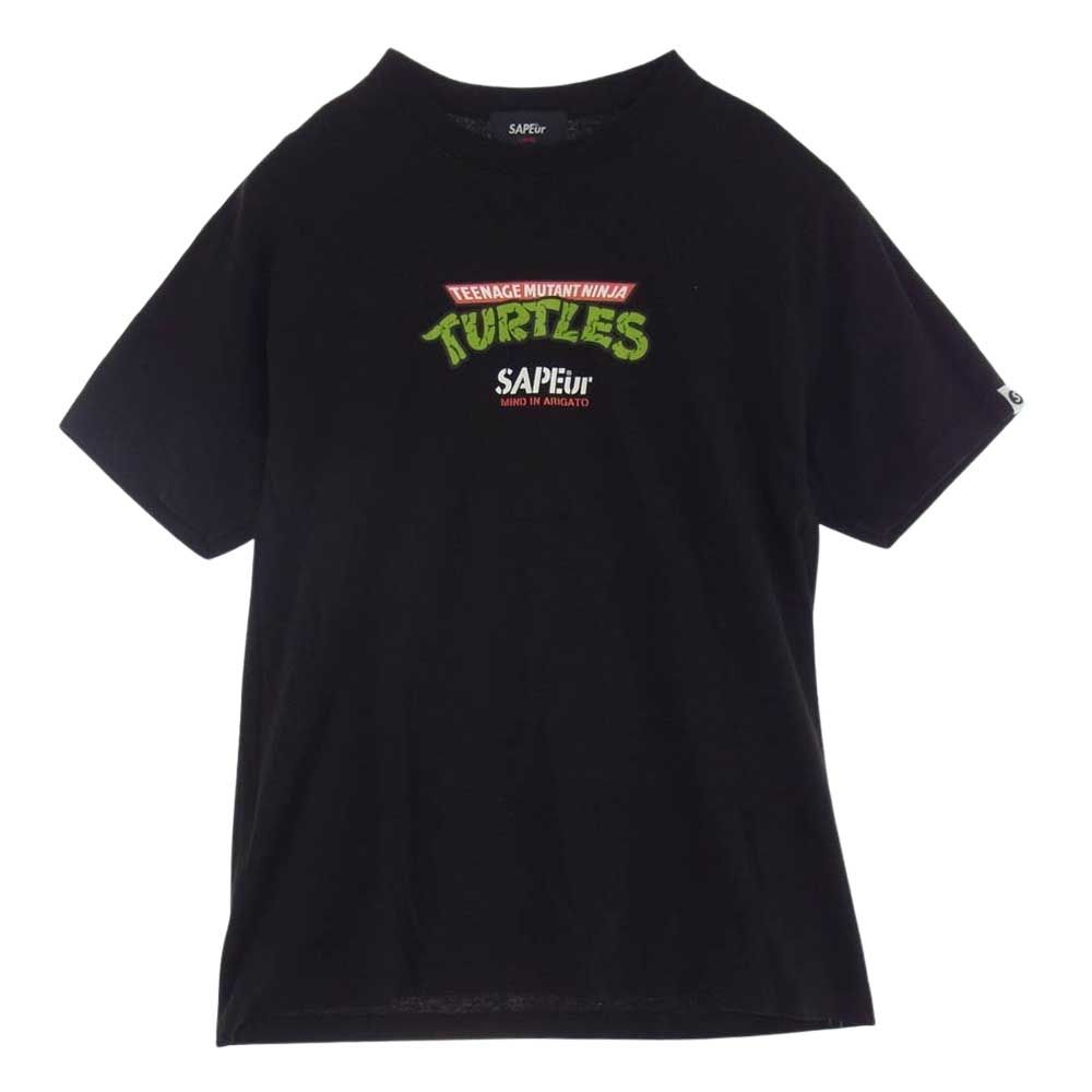 SAPEur サプール ニンジャタートルズ Tシャツ Lサイズ ブラック 新品 SAPEur サプール ニンジャタートルズ Tシャツ Lサイズ ブラック