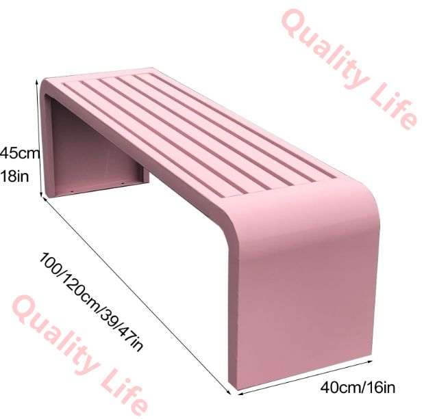 アウトドアガーデンベンチ 全天候型ポーチベンチ 鋳鉄メタルガーデンベンチ すのこシート付き パティオベンチ 玄関 公園 ポーチ 芝生 庭用 100x40x45cm 39x16x18インチ