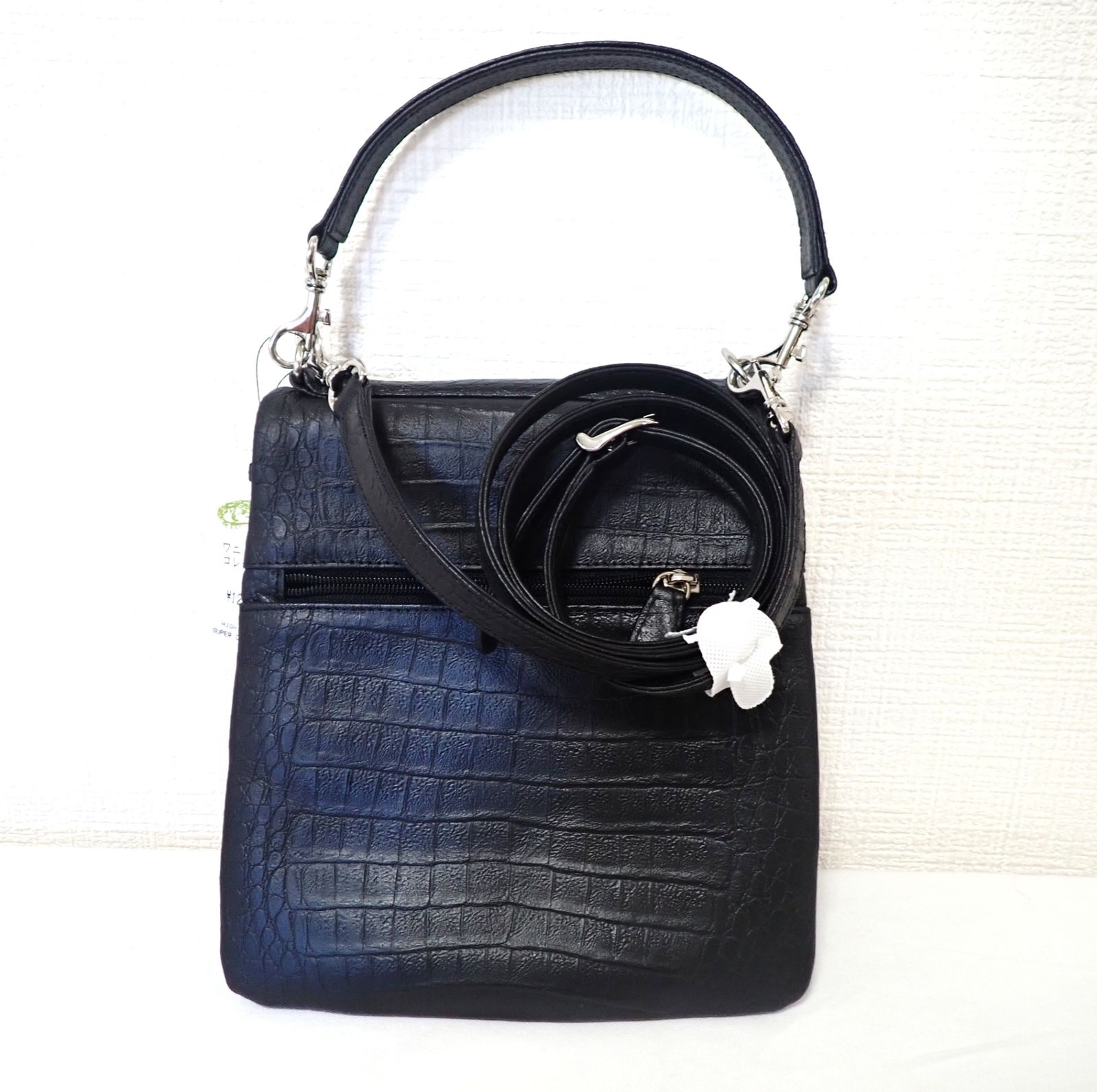 【美品】Takechi 武知/マットクロコダイル×レザー 本革/ハンドバッグ 美品】Takechi 武知/マットクロコダイル×レザー 本革/ハンドバッグ