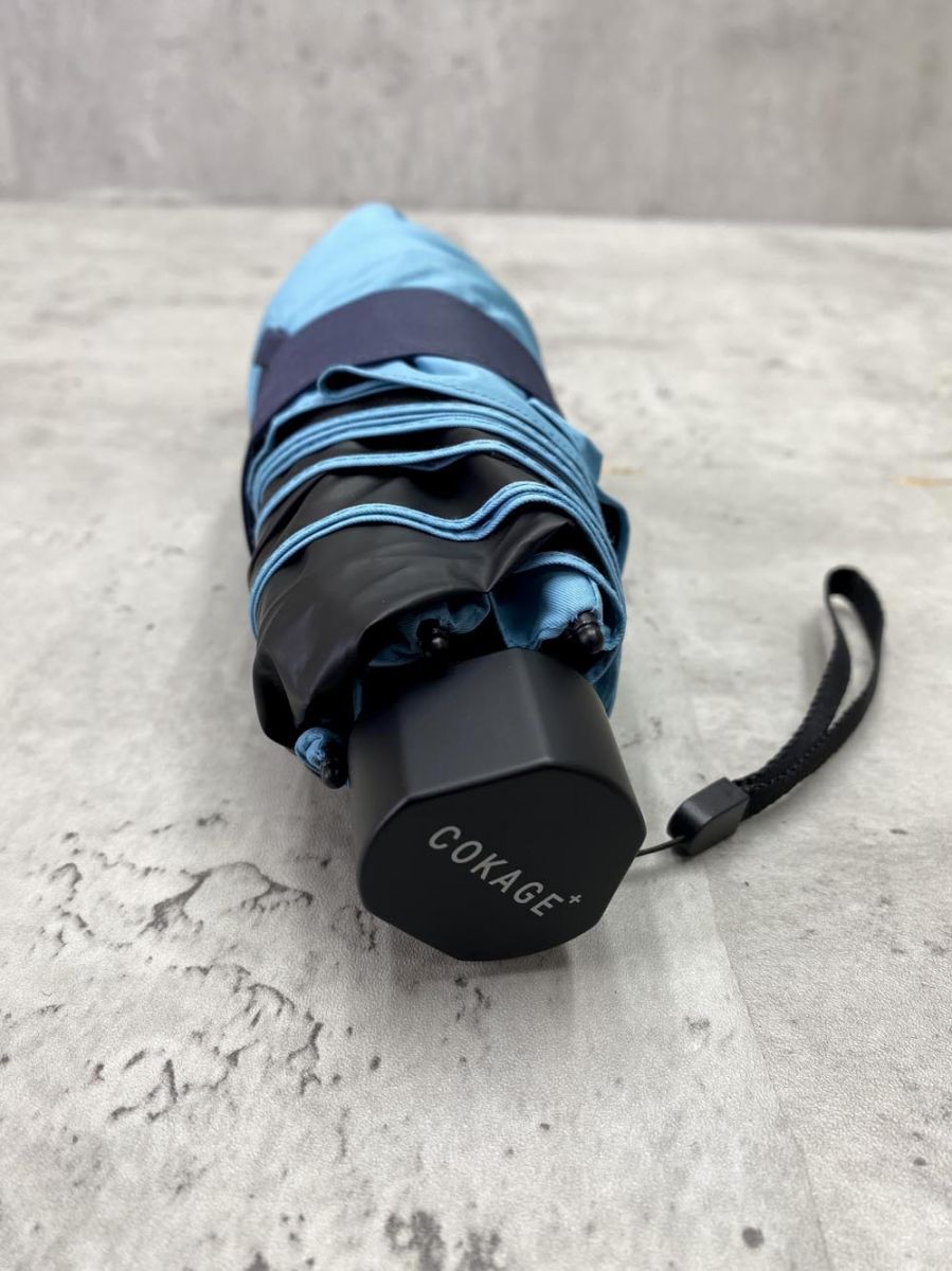 COKAGE コカゲ 折りたたみ 傘 水色 レディース