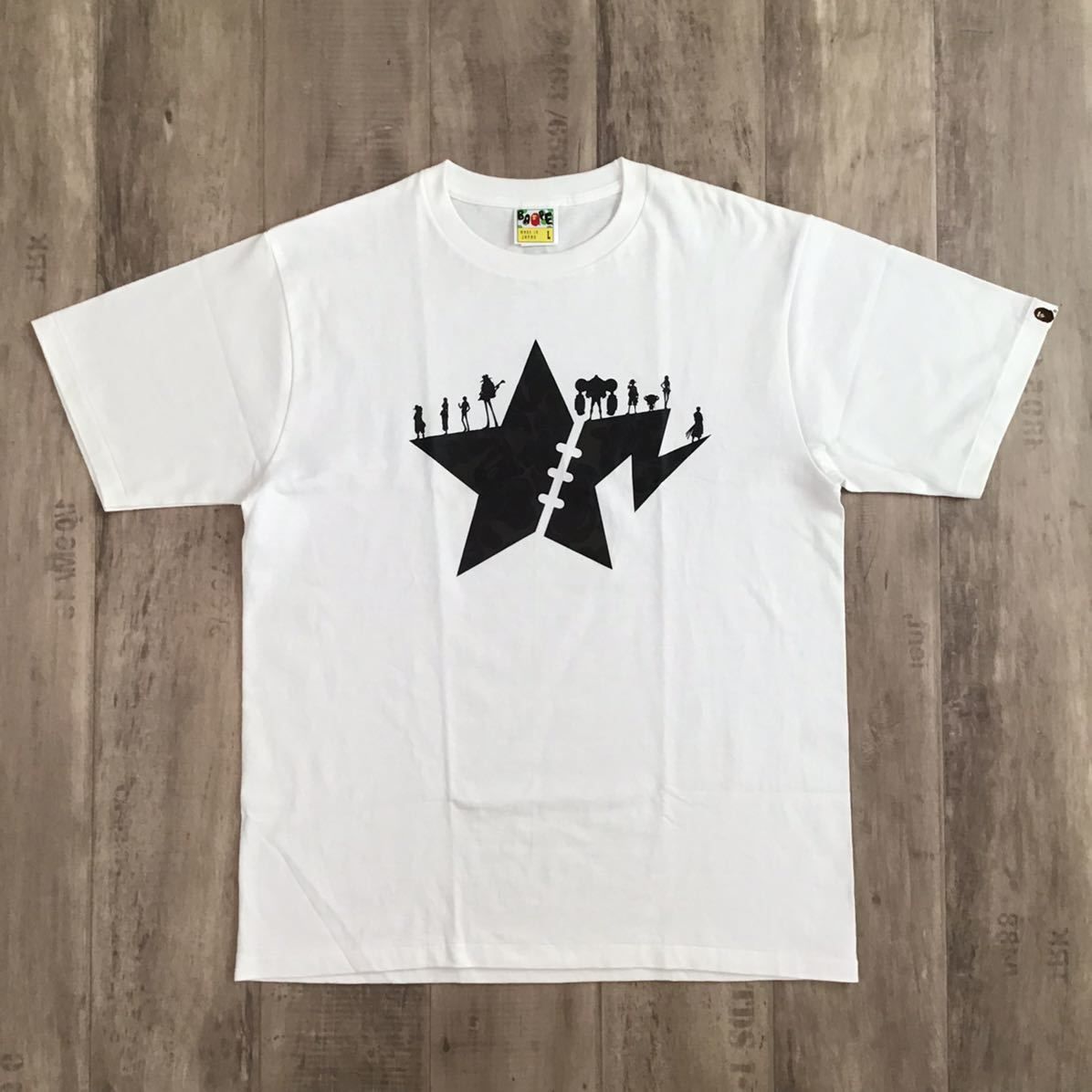 ☆美品☆ ワンピース × BAPE CAMO STA silhouette Tシャツ Lサイズ