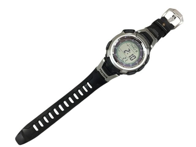 CASIO カシオ 腕時計 プロトレック PRW 1300J 1JF シルバー ブラック 樹脂 ステンレス メンズ ソーラー電波 デジタル