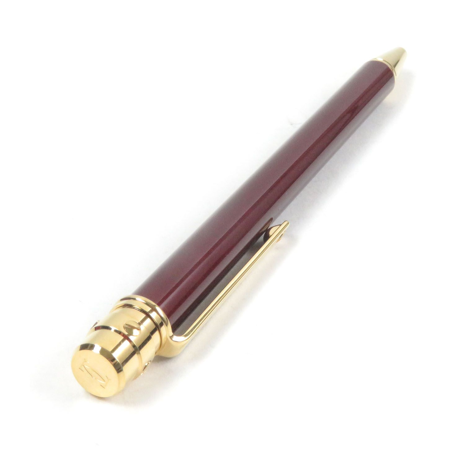 Cartier ツイスト式ボールペン シルバー×ゴールド　本体と箱 極美品□Cartier カルティエ サントス ドゥ カルティエ ツイスト