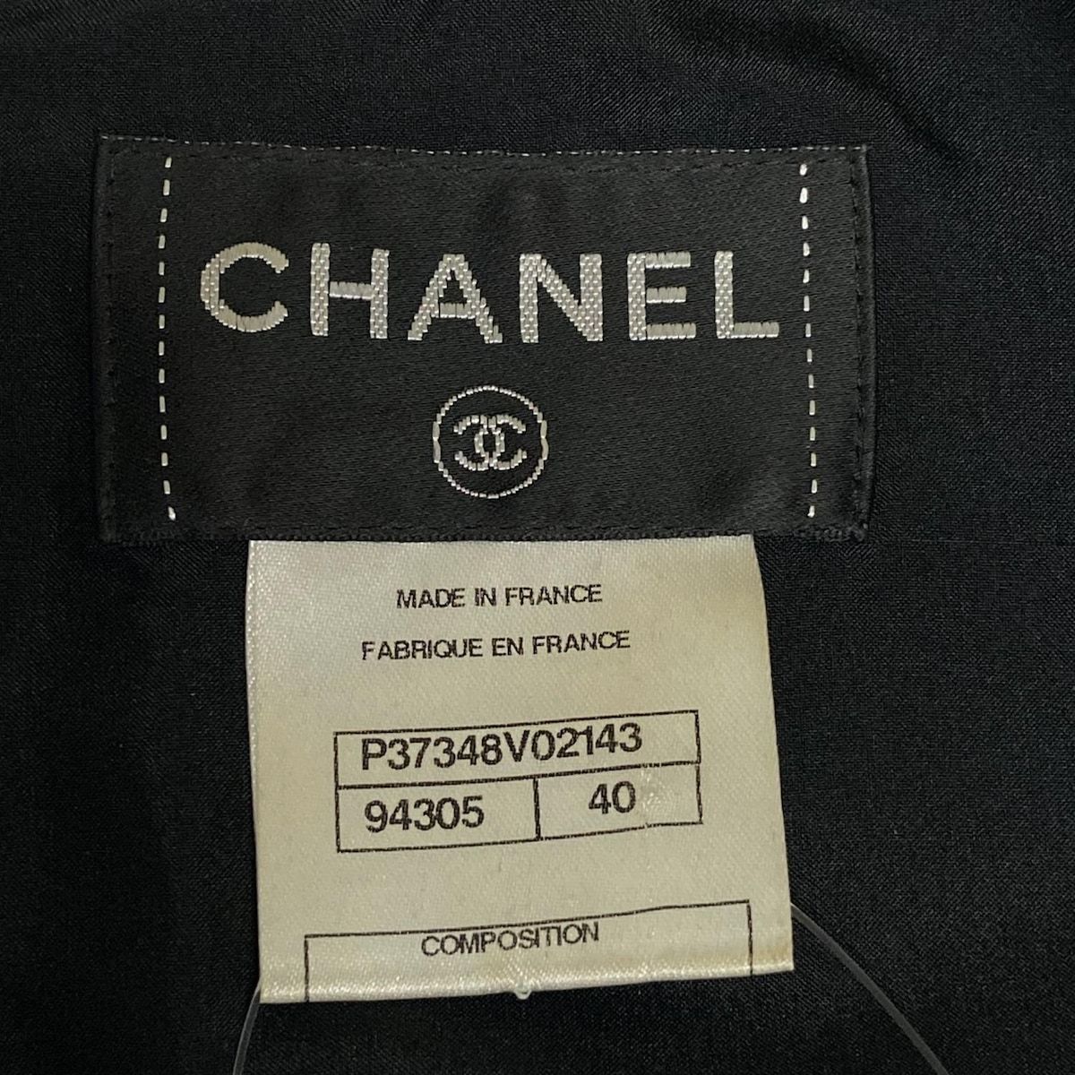 CHANEL(シャネル) ワンピース サイズ40 M レディース - P37348 黒  