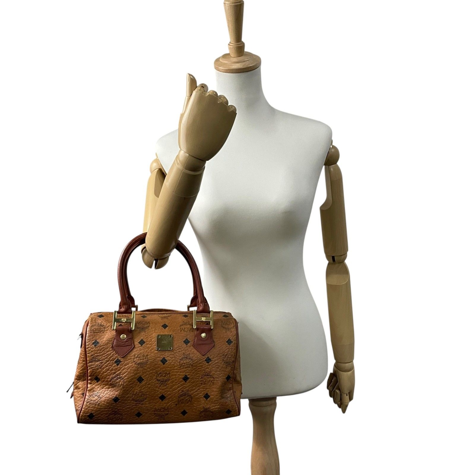 MCM エムシーエム ミニボストン ヴィセトス ハンドバッグ