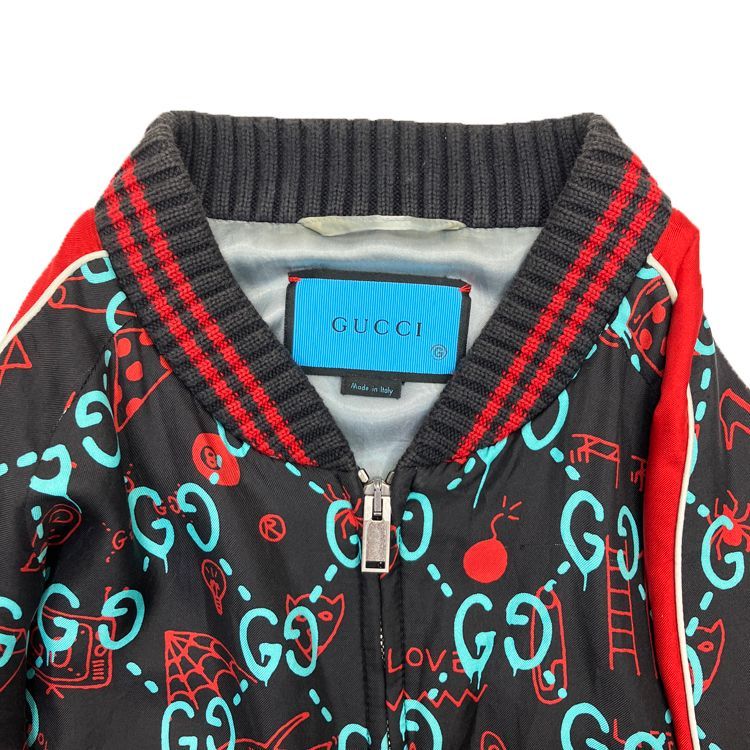 GUCCI グッチ ゴースト GG柄 シルク ボンバージャケット マルチ