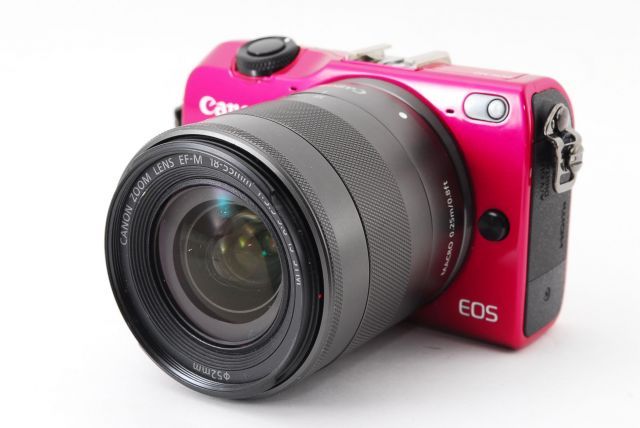 キヤノン Canon EOS M2 レッド レンズキット 美品 スマホへ転送 自分撮りミラーレス バリアングル液晶 SDカード付き - メルカリ