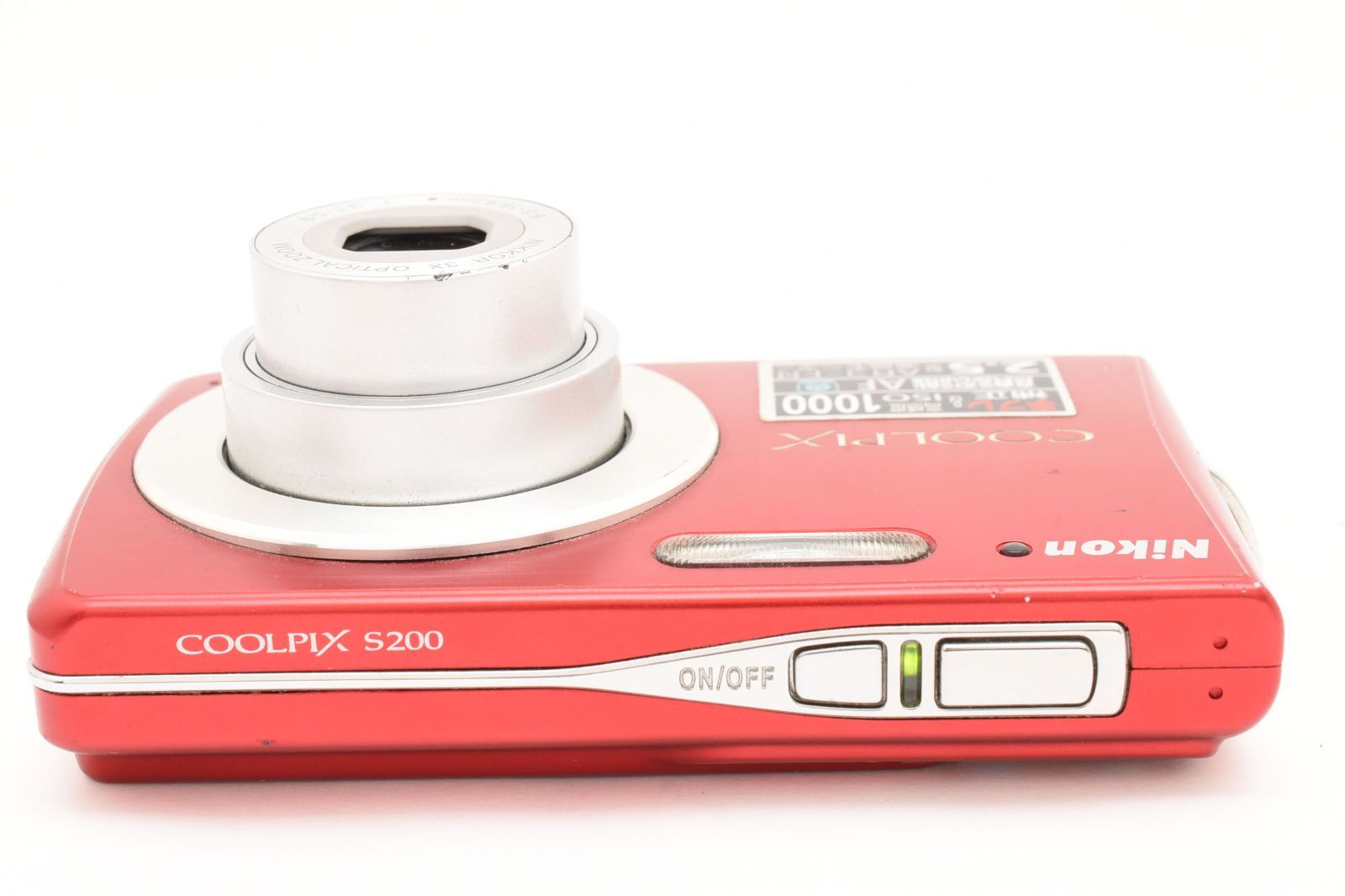 ☆極上品☆ニコン Nikon COOLPIX S200 レッド 《動作品》☆ LL11