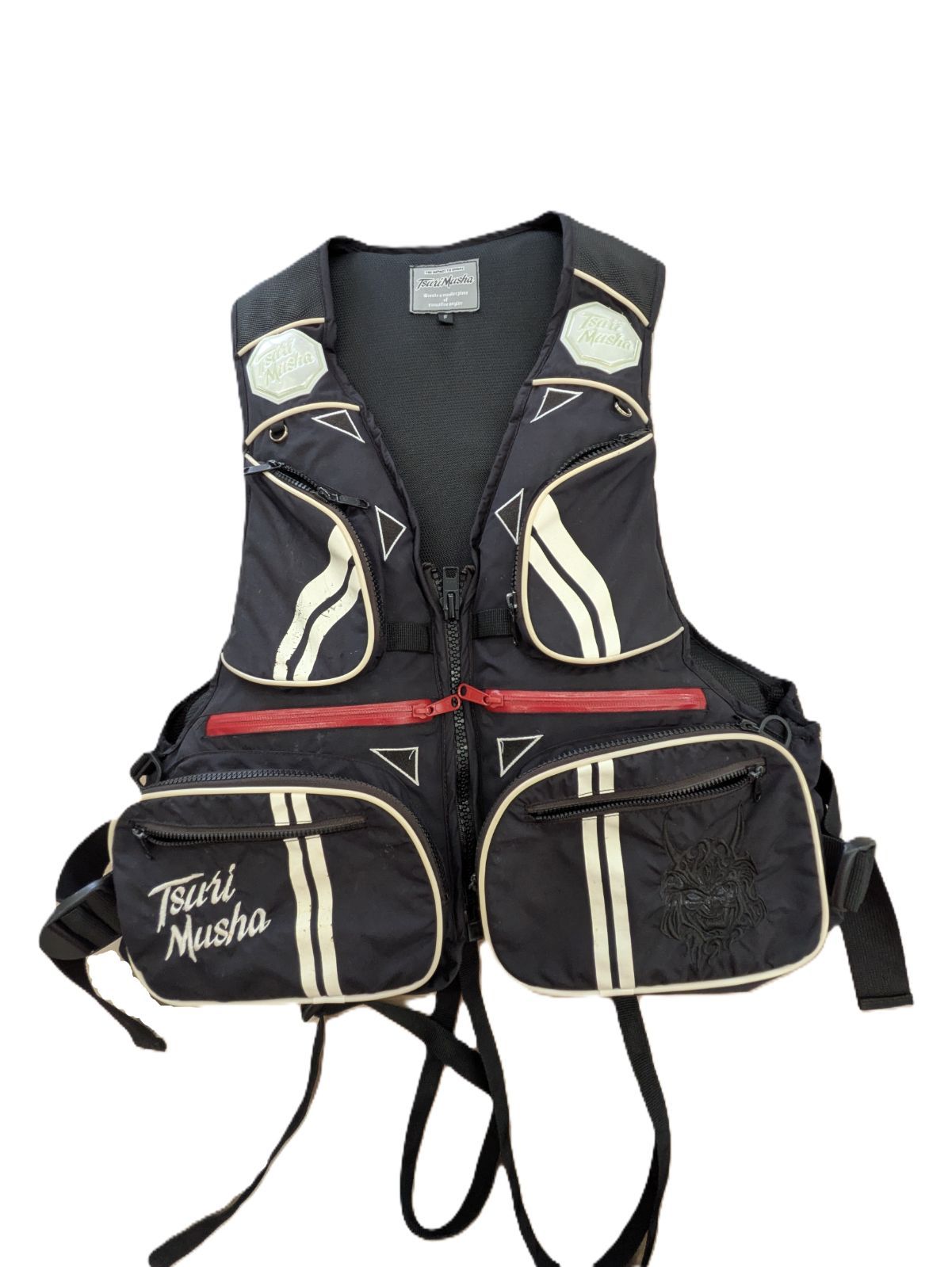 1 品 釣武者 ライフジャケット フリーサイズ