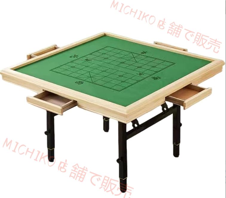 麻雀卓 麻雀台 麻雀テーブル 折りたたみ式 小型 軽量 家庭用 コンパクト 麻雀 卓ステンレススチールフレーム 麻雀 天板 4 つの高さ調整200kg耐荷重の 麻雀卓 麻雀収納 卓 マージャン卓