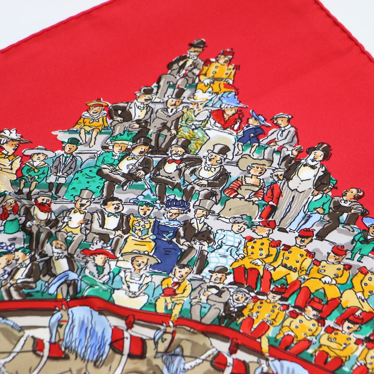 美品】HERMES エルメス カレ90 シルク スカーフ モリエサーカス  