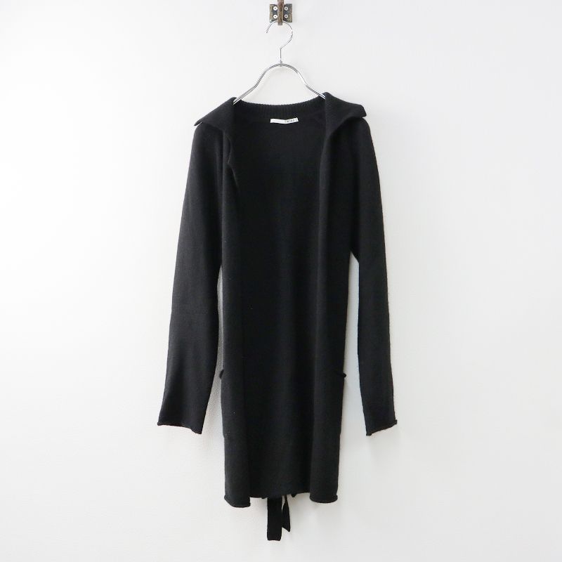 エヌワンハンドレッド n100 カシミヤ ニットガウン 34/ブラック カーディガン トップス【2400013694827】 エヌワンハンドレッド n100 カシミヤ ニットガウン 34/ブラック