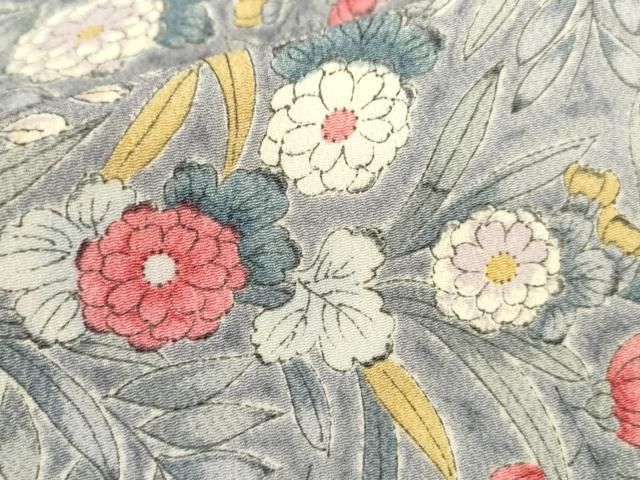 平和屋着物□上質な小紋 草花文 正絹 逸品 AAAZ5416ma