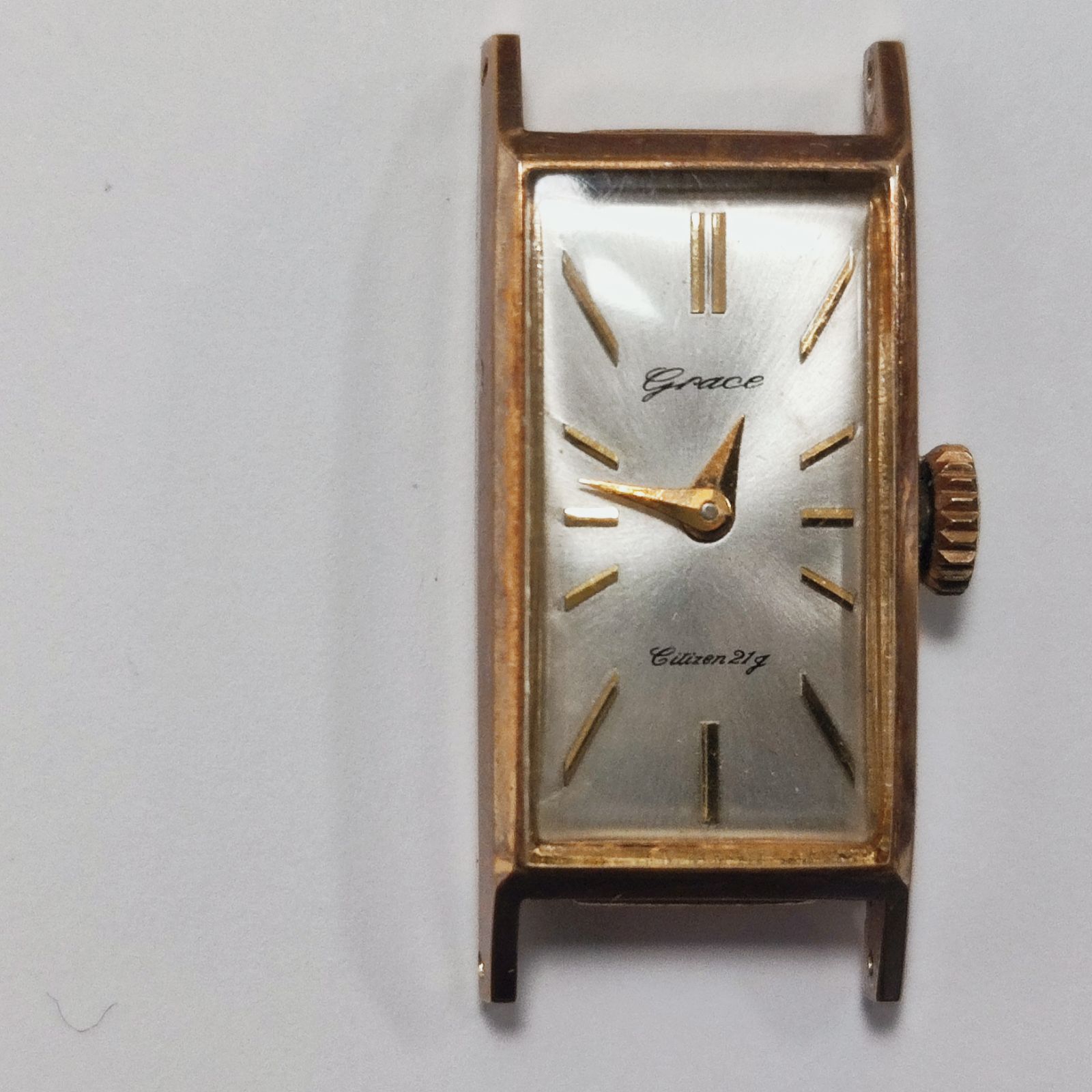 シチズン CITIZEN grace 21g K18 レディース 手巻腕時計 稼働品