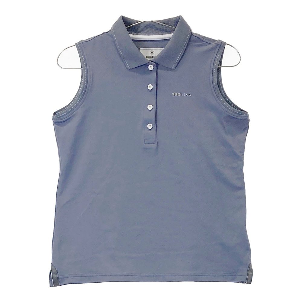 サイズ S BRIEFING GOLF ブリーフィング ノースリーブポロシャツ ブルー系 240101469068 ゴルフウェア レディース ストスト