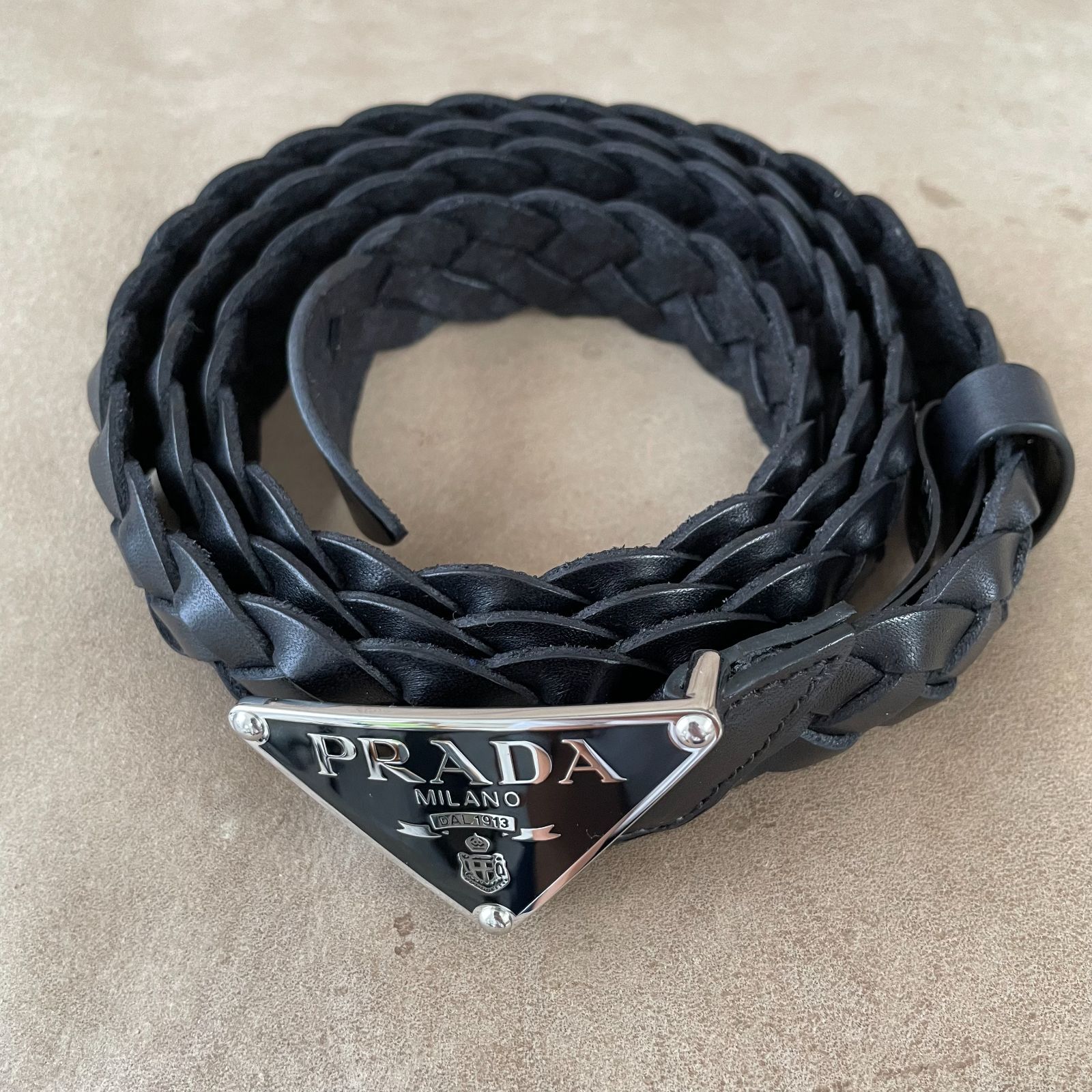 プラダ　トライアングルロゴ　ベルト PRADA】 トライアングル ロゴ ベルト