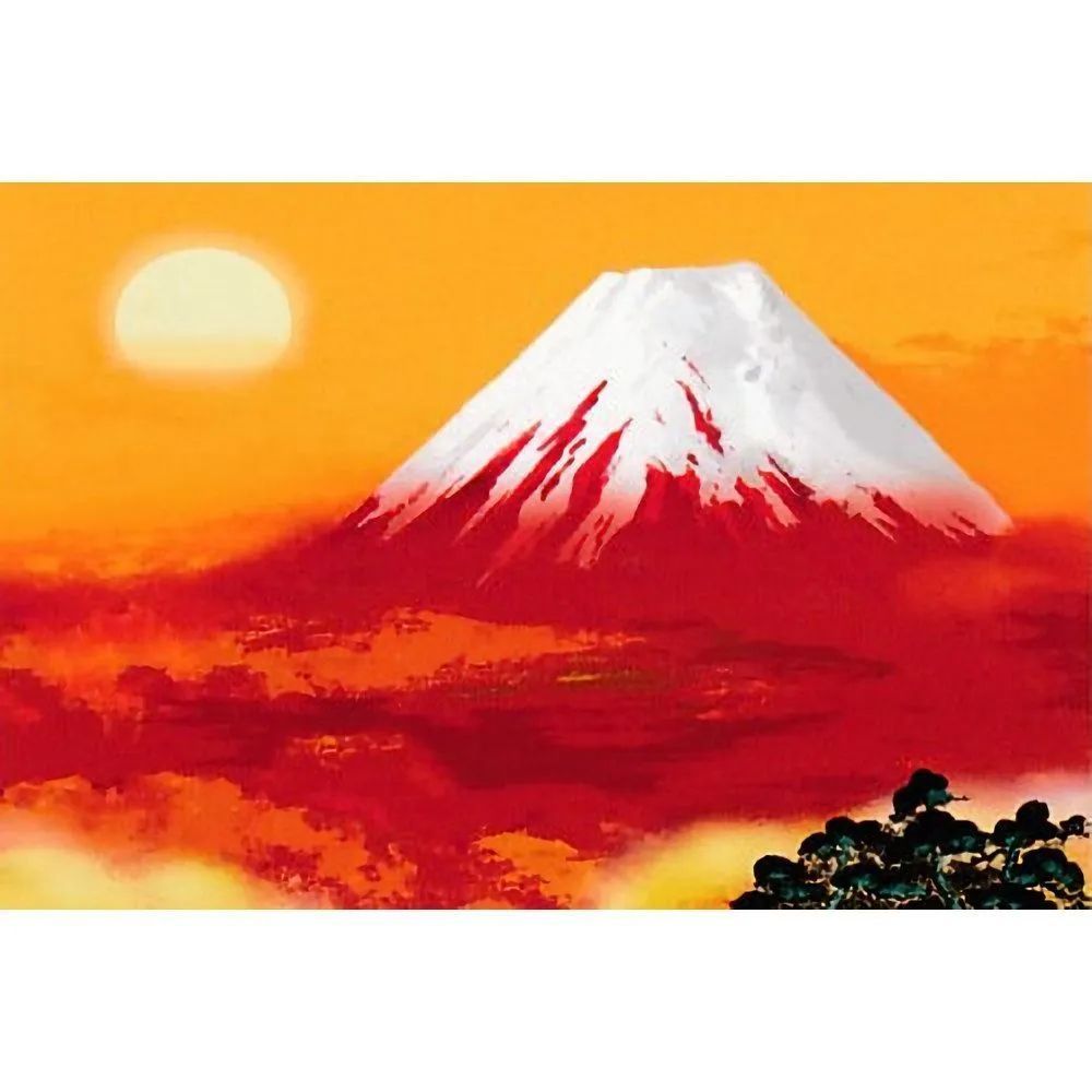 ☆ 吉岡浩太郎『赤富士来光・大衣（ナチュラル）』ジクレー・風景画