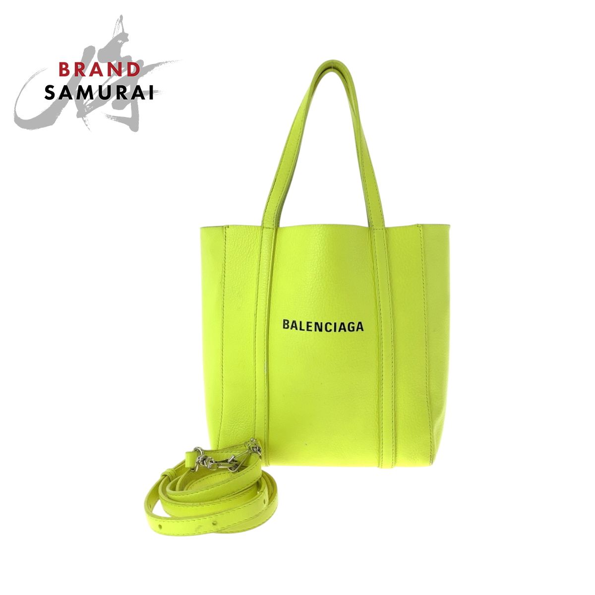 BALENCIAGA バレンシアガ トートバッグ イエロー エブリデイ XXS
