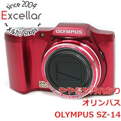 bn:11] OLYMPUS デジカメ SZ-14 RED 1400万画素 - メルカリ