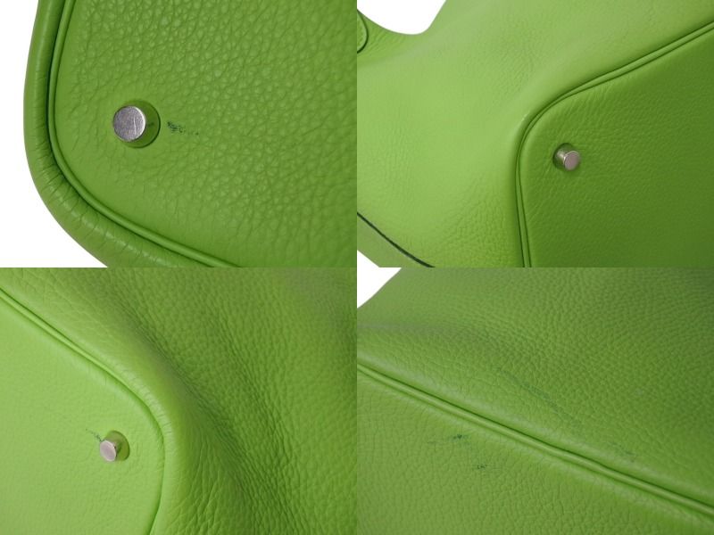 HERMES エルメス ピコタンMM ハンドバッグ アップルグリーン トリヨン  