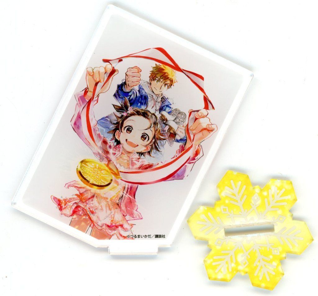 アクリルジオラマ　Ａ賞　つるまいかだ　メダリスト　マンガ展　結束いのり　明浦路司 メダリスト マンガ展 結束いのり 明浦路司 A賞 アクリルジオラマ