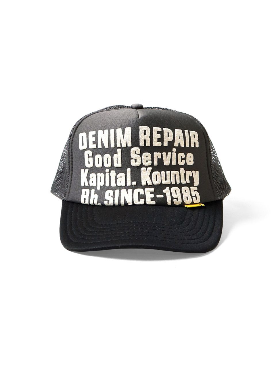 KAPITAL キャピタル デニム 修理 トラック キャップ グレー ブラック EK ー 1732XH