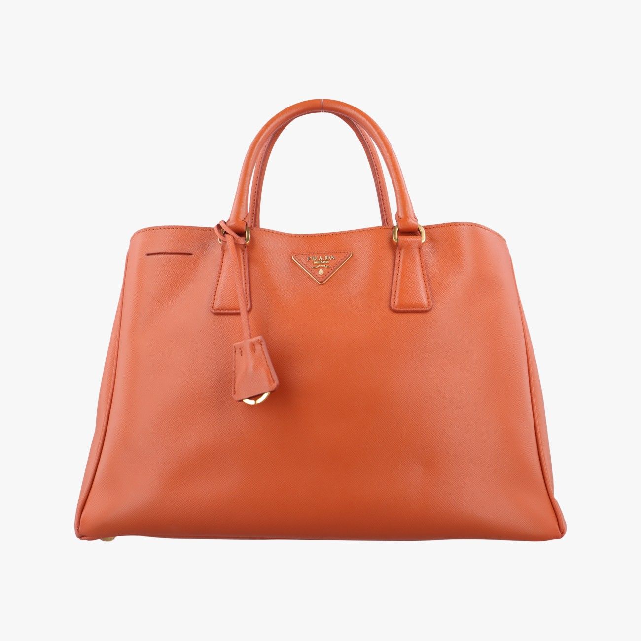 PRADA オレンジ サフィアーノレザー ハンドバッグ PRADA サフィアーノレザー ハンドバッグ オレンジ