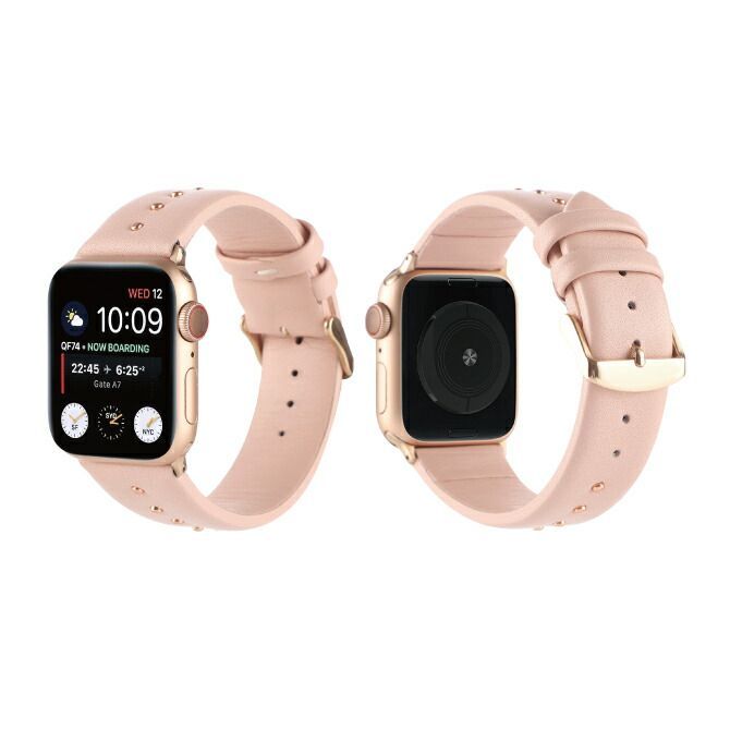Apple Watch 38 40 41mm レザーバンド ピンク 新品未使用 通販