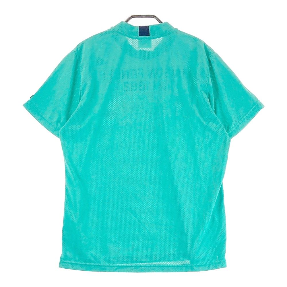 サイズ：L LE COQ GOLF ルコックゴルフ  メッシュ ハイネック 半袖Tシャツ  グリーン系 [240101325052]# ゴルフウェア メンズ ストスト