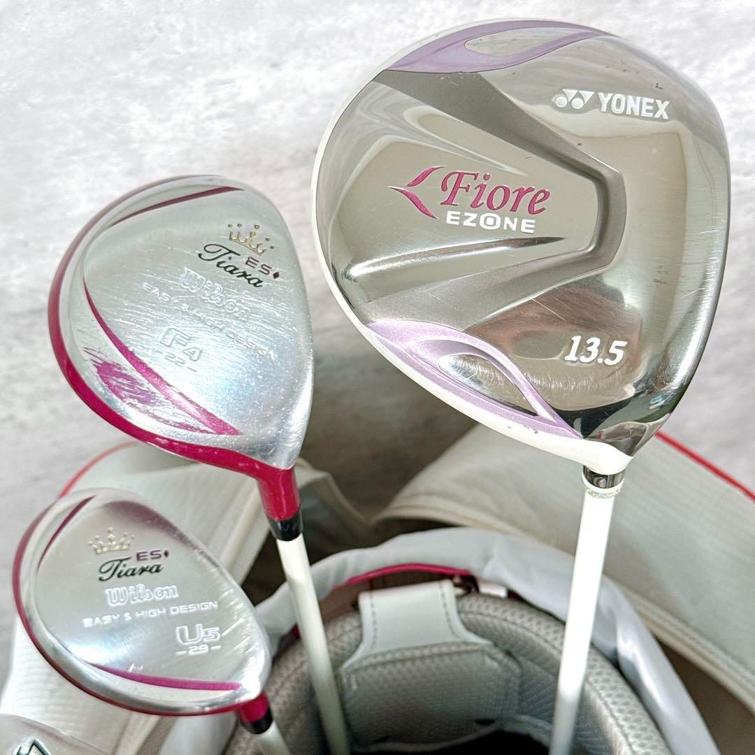 レディース　キャロウェイ　ヨネックス　12本　ゴルフセット　キャディバッグ付き レディース キャロウェイ ヨネックス 12本 ゴルフセット キャディ