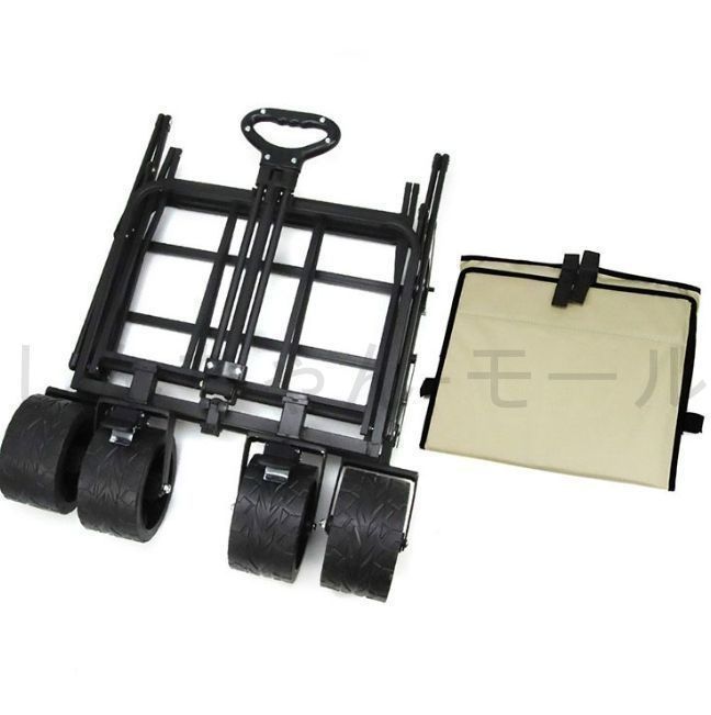 大容量180L 後部展開可 キャリーワゴン ブレーキ付き 長物対応 折りたたみ式 ワンタッチ収束 アウトドア 大型タイヤキャ