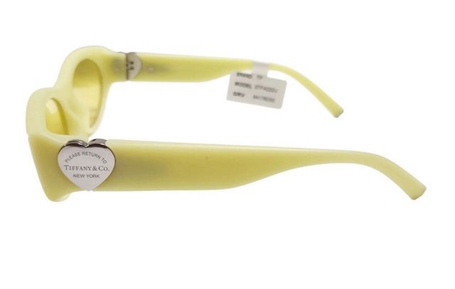 未使用 ティファニー サングラス シリコン シルバー イエロー リターン
