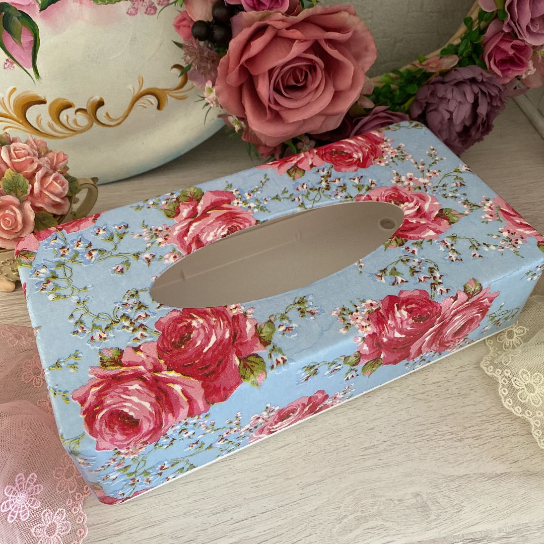 ♪作品整理♪トールペイント♪ティッシュボックス♪薔薇♪マーレライ