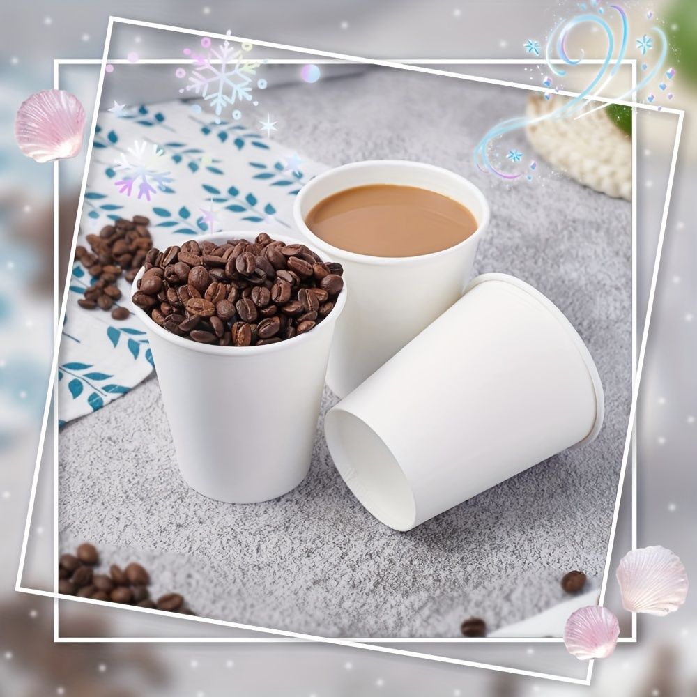 紙コーヒーカップ ホワイトペーパーホットコーヒーカップ