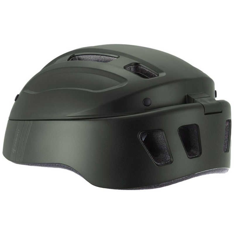 未開梱 イオンスポーツ 自転車用ヘルメット ZEROFIT VESK ゼロフィット ベスク Lサイズ 57～60cm ダークグリーン ZHEZD-4 BRIGHTFACE_UK