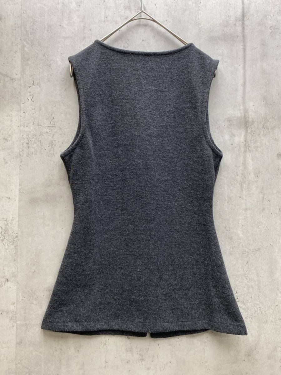 ZARA ザラ SOFT BUTTONED VEST TOP ベスト sizeUSA S/グレー