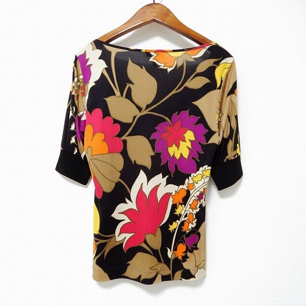 【美品】ESCADA エスカーダ　花柄ノーカラーシルクジャケット 美品】ESCADA エスカーダ 花柄ノーカラーシルクジャケット 2025