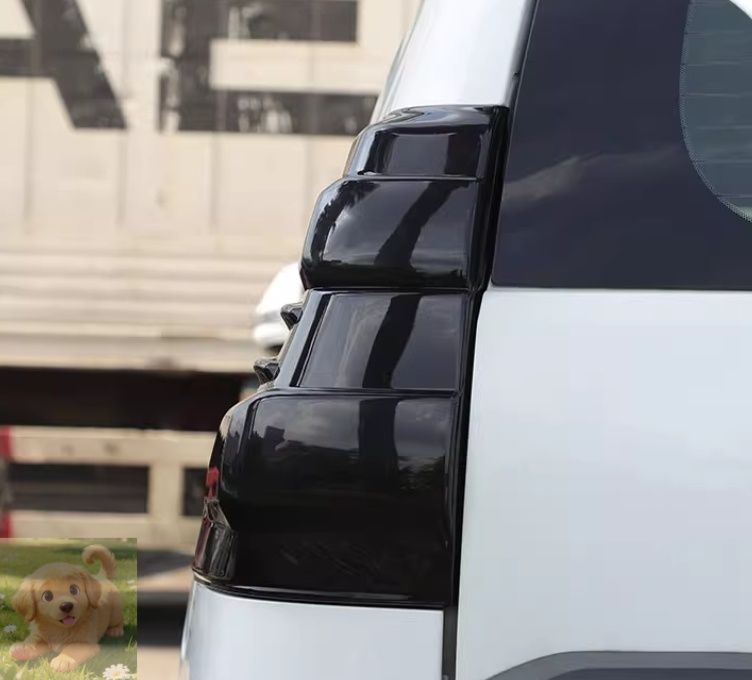 ランドクルーザープラド 150系 中期 2013－2017年 ライトカバー テールランプカバー 外装 2Pセット スモーク ABS 傷防止