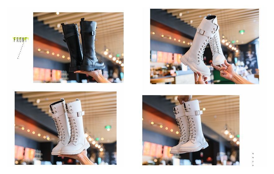 編み上げ ハイブーツ