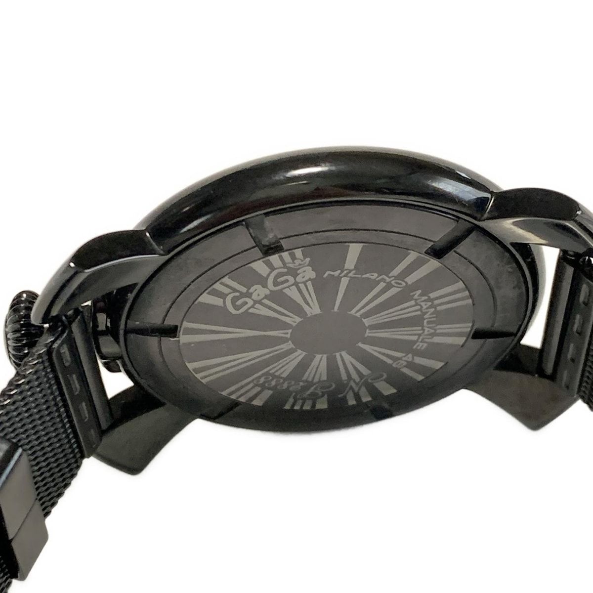  GAGA MILANO ガガミラノ 腕時計 マヌアーレ 46 5082 1 メンズ 黒 マルチ その他 時計