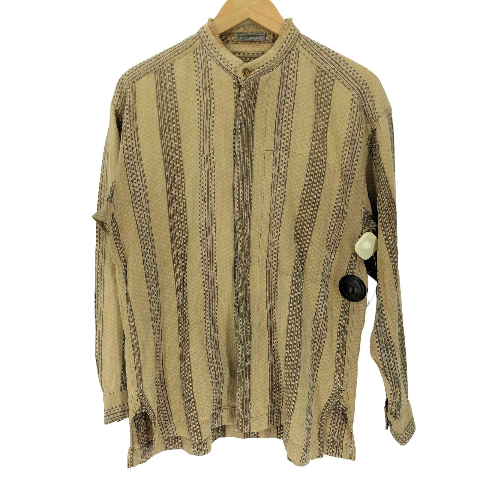 ISSEY miyake イッセイミヤケ 80s 筆タグ セットアップ イッセイミヤケ ISSEY MIYAKE 80S 筆タグ バンドネック 比翼 総