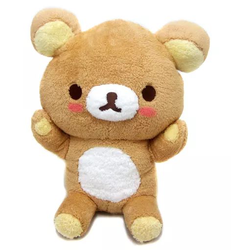 ブランド通販サイト 中古】ぬいぐるみ リラックマ(目開き) ふんわりほっぺぬいぐるみ ぬいぐるみ